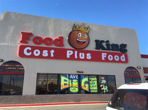 El Paso, TX 79932 Open until 10:00 PM ... Food King is family owned with over 25 locations to serve your community and we invite you to shop with us as we strive to ... 